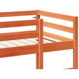 Okvir kreveta na kat bez madraca smeđi 75x190 cm od borovine | shoptok.hr