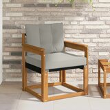  kauč Čvrsto drvo akacije Prirodna i svijetlo siva | shoptok.hr