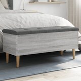 vidaXL Klop za shranjevanje siva sonoma 102x42x46 cm inženirski les | Shoptok.si