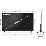 Sharp 85HP5265E 4K UHD QLED Google TV cm 215 (85") | Shoptok.si