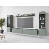 XXXL Dnevni Regal Vera I, Zelena, Z Osvetlitvijo, 4-Delni | Shoptok.si