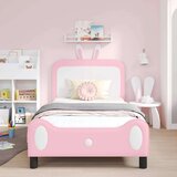 Otroški posteljni okvir z vznožjem Roza 80 x 200 cm PU, (5000104614) | Shoptok.si