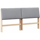  Tapecirani uzglavlje Svijetlo siva 180 cm Čvrsto borovo drvo | shoptok.hr