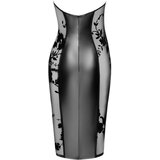 Noir - sjajna prozirna haljina s halterima (crna) - M | shoptok.hr