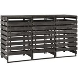  Spremište za tri kante za smeće 210x75x121 cm obojena borovina | shoptok.hr