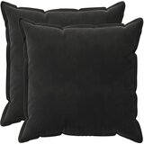  Presvlaka za jastuk 2 pcs HOUTEN Crna 55 x 55 cm Baršun | shoptok.hr