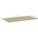 Police za knjige 4 kom boja hrasta sonome 80x40x1,5 cm iverica | shoptok.hr