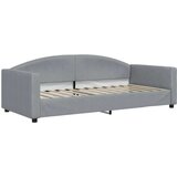 vidaXL Izvlečna dnevna postelja svetlo siva 90x200 cm blago | Shoptok.si