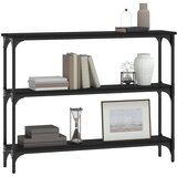  Konzolni stol crni 100 x 22,5 x 75 cm od konstruiranog drva | shoptok.hr