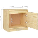 vidaXL Nočna omarica 40x30,5x40 cm trdna borovina | Shoptok.si