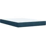  Krevet s oprugama i madracem tamnoplavi 140x190 cm baršunasti | shoptok.hr
