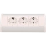 Orno Produžni kabel sa 3 x Schuko utičnice, ugradbena - OR-GM-9001/B-G(GS) | shoptok.hr