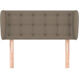  Uzglavlje s ušima smeđesivo 93x23x78/88 cm od tkanine | shoptok.hr