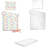 Posteljina set 5 elemenata za krevet 160x80 cm - Uzorak 05