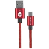 double sided charging cable - type c - red