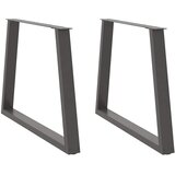  Noge za blagovaonski stol V-oblika 2 kom antracit 100 x (72-73,3) cm čelik | shoptok.hr