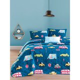  paula - blue vpoly blue king quilted bedspread set (fr) | ePonuda.com