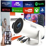 Zenwire PRENOSNI MINI PROJEKTOR ANDROID 13 WiFi ROTACIJSKI PROJEKTOR FULL HD 4K Bluetooth Autokeystone 4D R1 360, (5000193572) | Shoptok.si