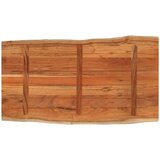 Stolna Mizna plošča 100x60x3,8 cm pravokotna trdna akacija naraven rob | Shoptok.si