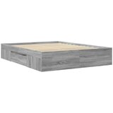  Okvir za krevet boja hrasta 150x200 cm od konstruiranog drva | shoptok.hr
