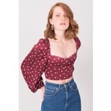 By Sally Blouse-15814-burgundy | Shoptok.si