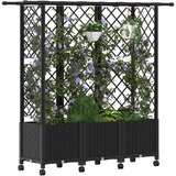  Povišeni krevet s mrežom i krovom Crna 163,5 x 40 x 142 cm PP | shoptok.hr