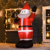 Djed Mraz visok 2 40 m s LED rasvjetom samonapuhujući vrtni ukras | shoptok.hr
