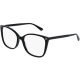 Gucci GG0026O 001 M (53) Črna/Kristalna Cene