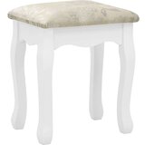 vidaXL Toaletni stolić sa stolcem bijeli 80x69x141 cm drvo paulovnije | shoptok.hr