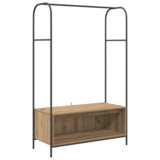 vidaXL Oblečno stojalo s policami iz umetniškega hrasta 100x44x160 cm | Shoptok.si