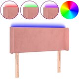  LED uzglavlje ružičasto 83x16x78/88 cm baršunasto | shoptok.hr