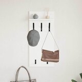  Vješalica za kapute na zidu s policom Bijelo 40 x 10 x 90 cm | shoptok.hr
