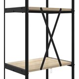 vidaXL Knjižna polica sonoma hrast 40 x 30 x 146 cm Konstruiran les | Shoptok.si