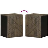  Zidni kupaonski ormarić crni 38x33x48 cm Puno drvo Mango | shoptok.hr