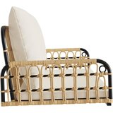  Klupa za ljuljanje s jastucima 105x58x38 cm poliratan i čelik | shoptok.hr