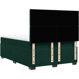  Krevet s oprugama i madracem tamnozeleni 140x200 cm baršunasti | shoptok.hr
