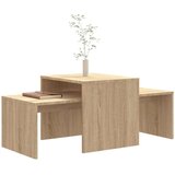  Komplet klubskih mizic sonoma hrast 100x48x40 cm iverna plošča, (20625314) | Shoptok.si