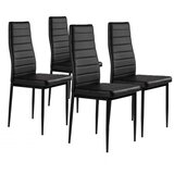 Modern Home Modernhome set od 4 stolice za dnevni boravak - crne Cijene
