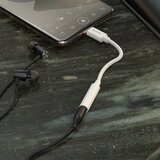 hoco. HF/avdio adapter Type C na 3,5 mm Jack LS30 bel | Shoptok.si