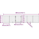 vidaXL Vrata za pse s vratašcima 6 panela sklopiva 300 cm drvo topole | shoptok.hr