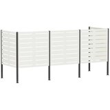  Ekran za kante za smeće 249 x 85 x 113 cm Čelik Bijela - Bijela 249 cm s uzorkom | shoptok.hr