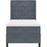  s opruga kutije s madracem Tamno siva 90 x 190 cm Baršun | shoptok.hr