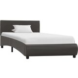  Za krevet od umjetne kože s LED svjetlom sivi 90 x 200 cm | shoptok.hr