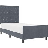  Tamnosivi okvir za krevet 90x190 cm baršun | shoptok.hr