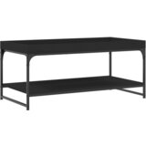Maison Chic Klubska mizica - kavna mizica - Nizka mizica črna 100x49x45 cm inženirski les, (21753981) Cene