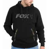 Fox Fishing Majica s kapuljačom Hoody Black/Camo 3XL