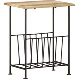  Stalak za časopise 40 x 30 x 50 cm masivno drvo manga i čelik | Eponuda.com