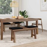  Jastučić za klupu 4 kom. Baršun Crna Dubina 35 cm | shoptok.hr