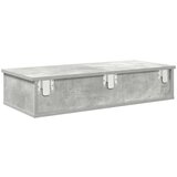 vidaXL Zidna polica s ladicama beton siva 80x34x17cm konstruirano drvo | shoptok.hr