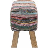  Klupa 60 x 30 x 45 cm Prava koža Šareni | shoptok.hr